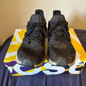Adidas Men's Black and Multicolor Sneakers